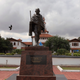 A statue of Gandhi in Accra, Ghana was eventually taken down